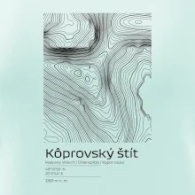 Kôprovský štít - vrstevnice v obdĺžniku