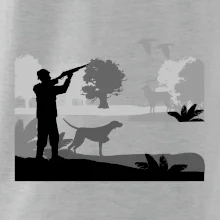 Lovec a stavač v lese Lovec a stavač v lese