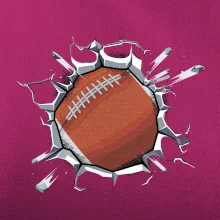 Americký futbal lopta v triku