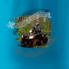ATV štvorkolka v lese ATV štvorkolka v lese