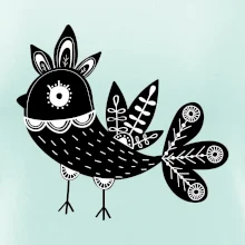 Vtáčik čiernobiely folklór