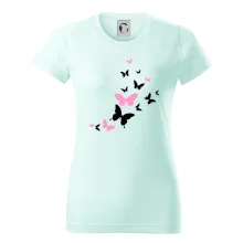 Motýle ružovo čierni