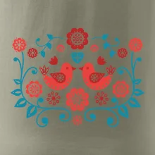 folklór - dva červené vtáčiky