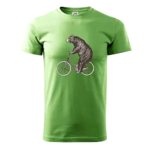 Medveď na bicykli