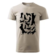 Border kólia siluety