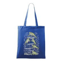 Goblincore frogs and various mushrooms