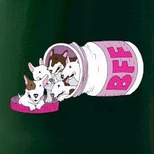 Bullterrier Friends Forever ružové (Pecka design)