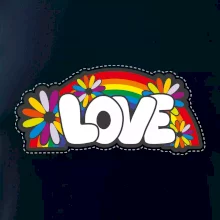 Love s dúhou v pozadí Love s dúhou v pozadí