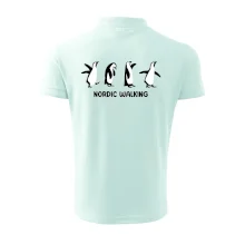 Nordic walking tučniaky - kreslený