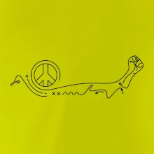 Päsť a symbol mieru