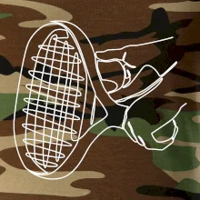 Tenisová raketa jedným ťahom