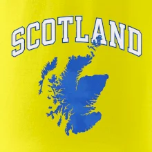Scotland nápis s mapou