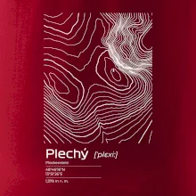 Plechý - vrstevnice v obdĺžniku