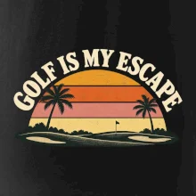 Golf is my escape retro západ slunce