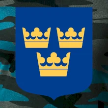 Švédsky znak tri korunky na prsník