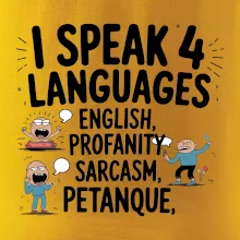 I speak 4 language - Petanque I speak 4 language - Petanque