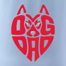 Dog dad nápis v hlavě