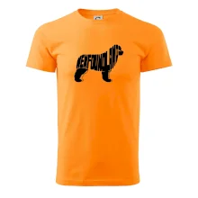 Novofundlandský pes - nápis v tele Novofundlandský pes - nápis v tele