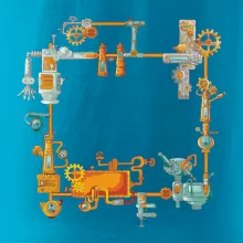 Steampunk farebná zostava