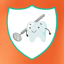 Zúbok na prsníku - zrkadlo