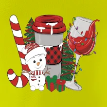 Vianoce, víno a snehuliak