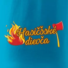 Hasičšské dievča oheň a sekera