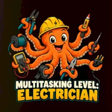 Chobotnice elektrikář multitasking