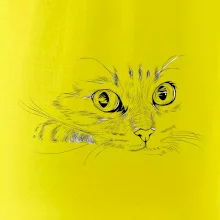 Mačka tvár kresba