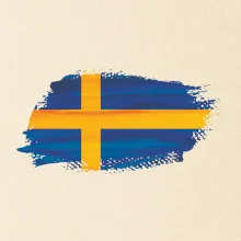 Švédska vlajka kreslená
