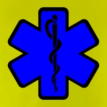 Rescue - Hviezda na prsníku + nápis na chrbte