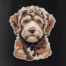 Lagotto romagnolo vyšívaná hlava na prsníku