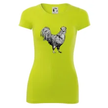 Kohút kreslený čiernobiely