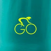 GO - Fluo cyklista malý
