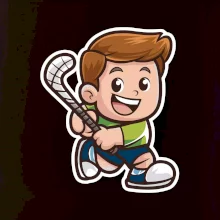 Ikona pozemný hokej chlapec