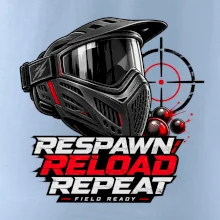 Paintballová maska – Respawn, Reload, Repeat