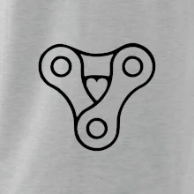 Cyklo srdce reťaz trojuholník