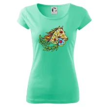 Kôň farebný s listami