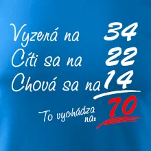 Vyzerá, cíti sa, chová sa - 70 rokov