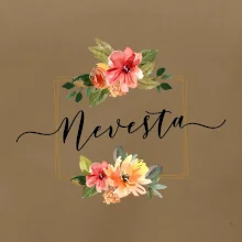 Nevesta štvorec oranžový