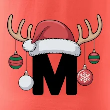 Vianočné rodinné tričká - písmeno a čiapka