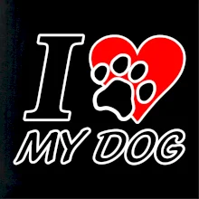 I love my dog - nápis I love my dog - nápis