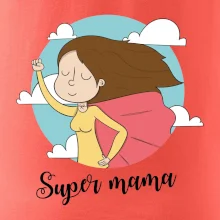 Kreslený obrázok Super mama Kreslený obrázok Super mama