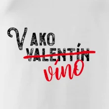 V ako Valentín víno