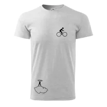 Mapa ČR + kolo na prsu Mapa ČR + kolo na prsu