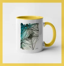 Farebné nebo - stožiare vysokého napätia