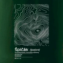 Špičák - vrstevnice v obdĺžniku