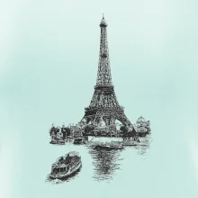 Eiffelovka s loďkou