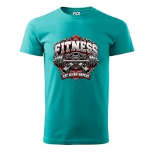 Fitness činka a závažia eat sleep repeat