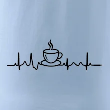 EKG hrnček kávy
