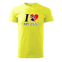 I love my dog - nápis